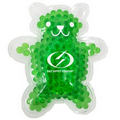Green Teddy Bear Hot/ Cold Pack with Gel Beads